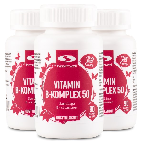 Healthwell B-monivitamiini 50, 270 kapselia