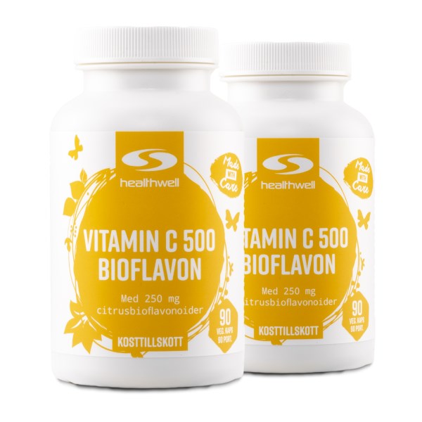 Healthwell C-Vitamiini +  Bioflavonoidi, 180 kapselia
