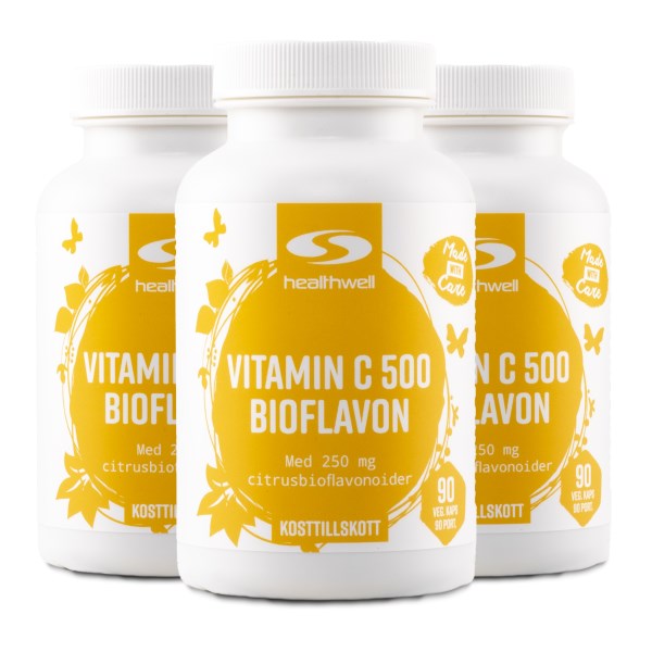 Healthwell C-Vitamiini +  Bioflavonoidi, 270 kapselia