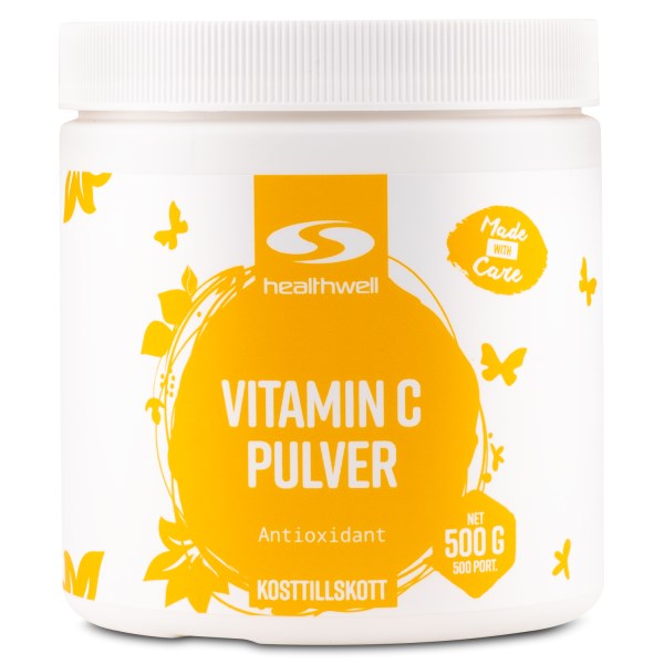 Healthwell C-Vitamiinijauhe, 500 g
