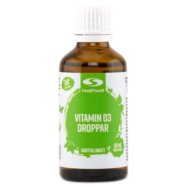 Healthwell D3-vitamiinitipat, 50 ml