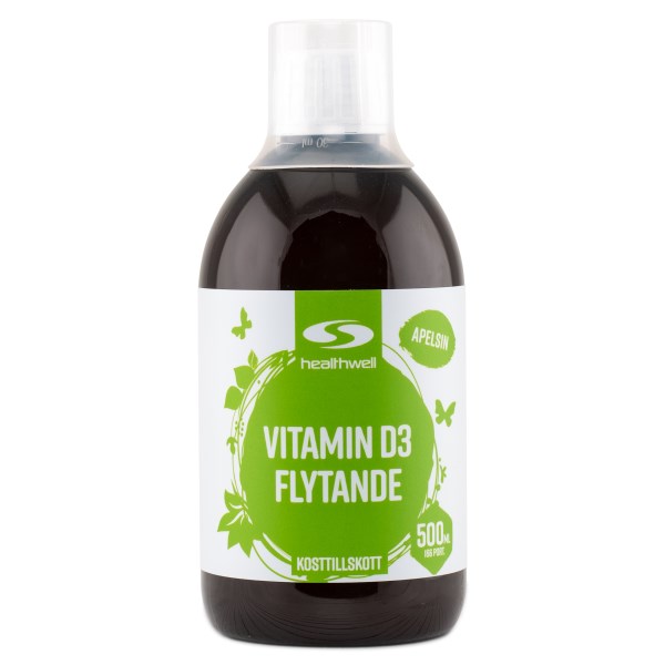 Healthwell D3 Nestemäinen Vitamiini, 500 ml