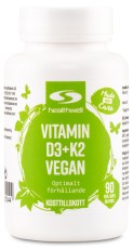 Healthwell D3+K2-Vitamiini Vegaaninen