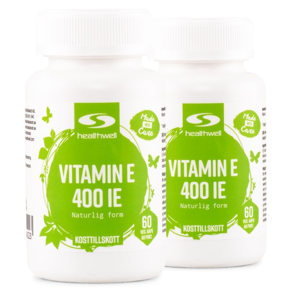 Healthwell E-Vitamiini 400 IE, 120 kapselia