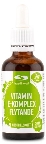 Pienoiskuva Healthwell Nesteminen E-Vitamiinikompleksi, 50 ml