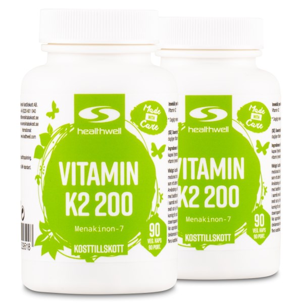 Healthwell K2 Vitamiini 200, 180 kapselia