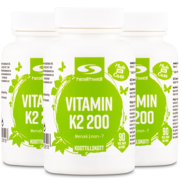 Healthwell K2 Vitamiini 200, 270 kapselia