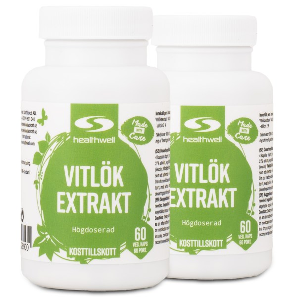 Healthwell Valkosipuliuute, 120 kapselia