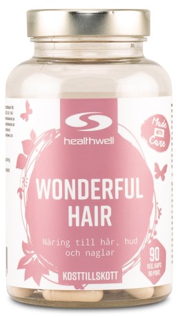 Pienoiskuva Healthwell Wonderful Hair, 90 kapselia