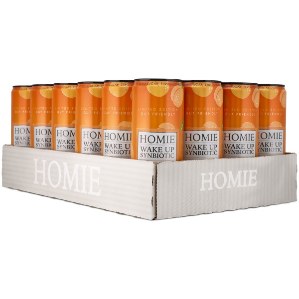 Homie Wake Up Synbiotic, Peach Nectarine, 24 kpl