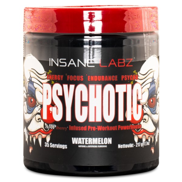 Insane Labz Psychotic Pre-Workout, Vesimeloni, 35 servings
