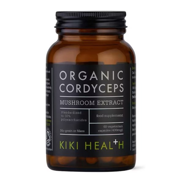 Kiki Health Organic Cordyceps Mushroom Extract, 60 kapselia