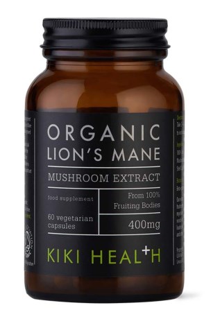 Pienoiskuva Kiki Health Organic Lions Mane Mushroom Extract, 60 kapselia