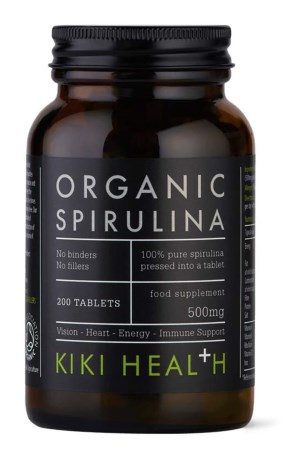 Pienoiskuva Kiki Health Organic Premium Spirulina Tablets, 200 tablettia