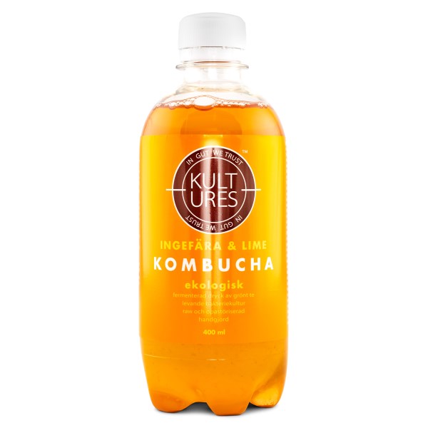 Kultures Kombucha, Inkivääri & Lime, 400 ml
