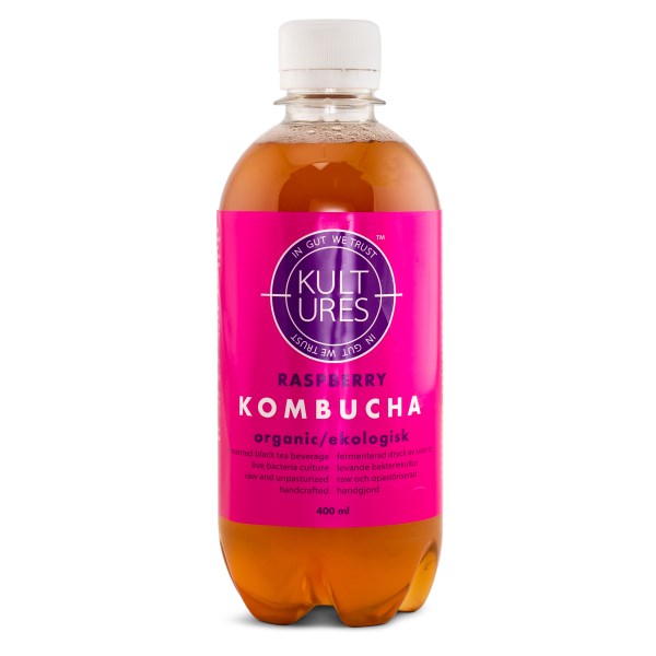 Kultures Kombucha, Vadelma, 400 ml