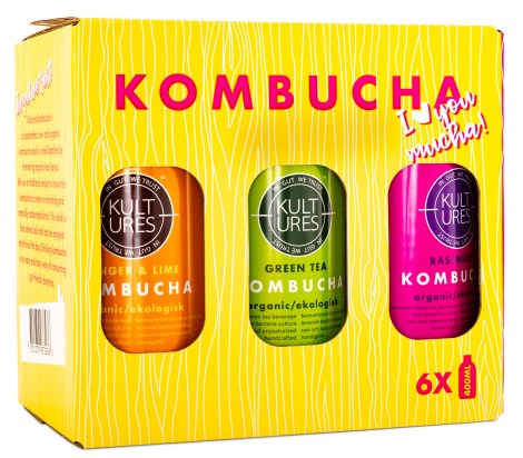 Pienoiskuva Kultures Kombucha Mix-laatikko, 6 kpl pakkaus