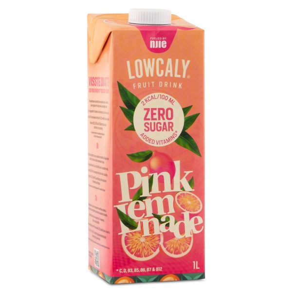 Lowcaly Hedelmäjuoma, Pink Lemonade, 1 l