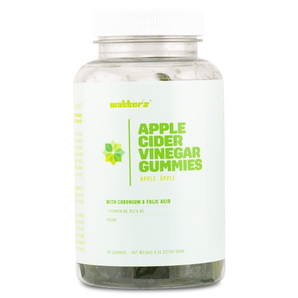 Matters Omenaviinietikka + Kromi -gummies, Omena, 60 Vitamiinigummya