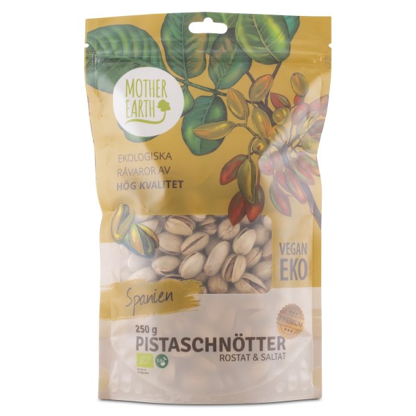 Mother Earth Pistaasipähkinät Premium Eko, 250 g