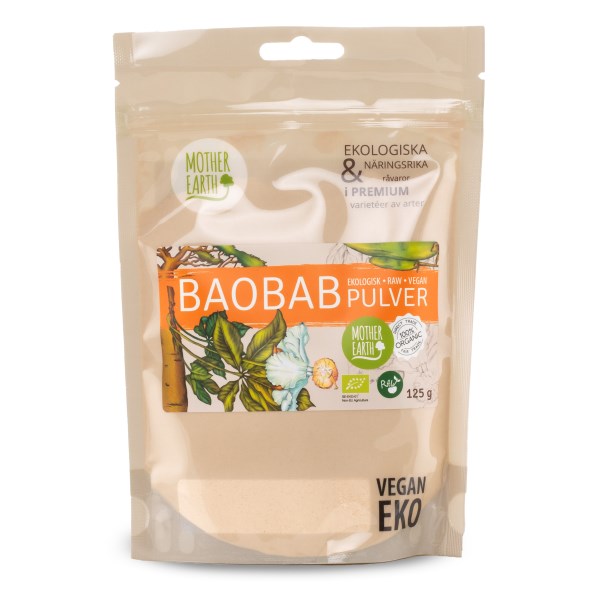 Mother Earth Baobab-jauhe Luomu, 125 g
