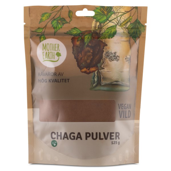 Mother Earth Chaga -pakurijauhe, 125 g