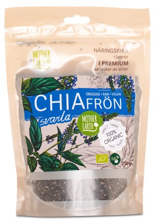 Pienoiskuva Mother Earth Mustat Chian Siemenet RAW & EKO, 250 g