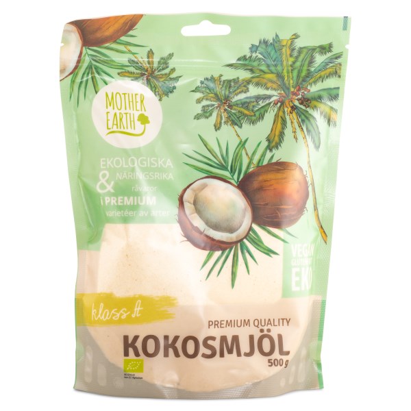 Mother Earth Premium Luomukookosjauho, 500 g