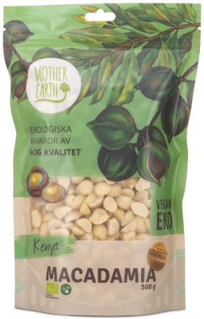 Pienoiskuva Mother Earth Macadamiap�hkin�t Premium Raw & Eko, 500 g