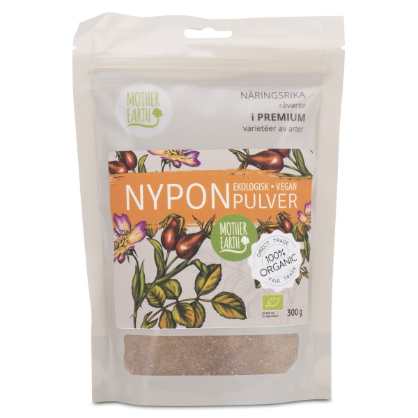 Mother Earth Ruusunmarjajauhe RAW & EKO, 300 g