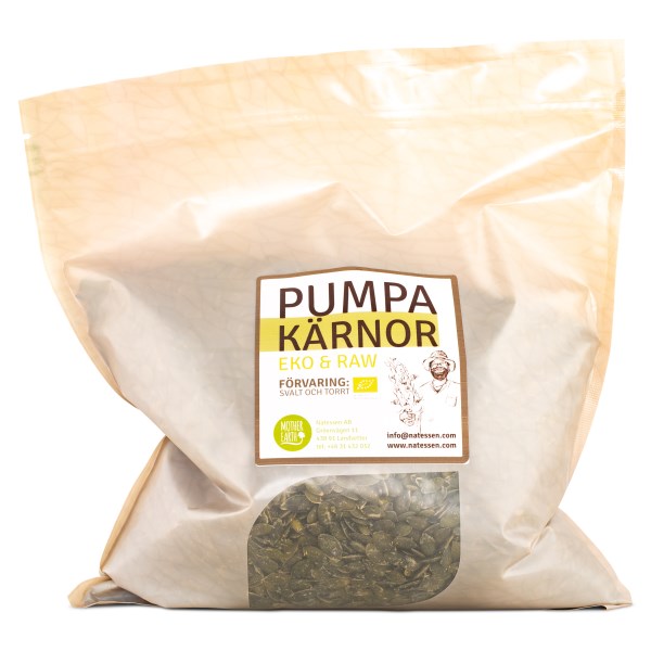 Mother Earth Kurpitsansiemenet, EKO, 2 kg