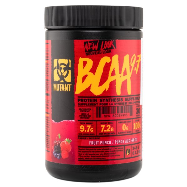 Mutant BCAA 9.7, Fruit punch, 30 annosta
