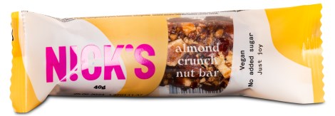 Pienoiskuva Nicks Nut Bar, Almond Crunch, 1 kpl
