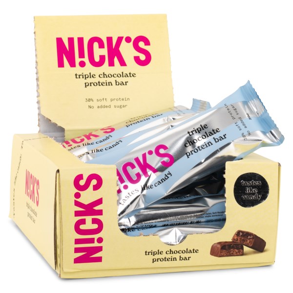 Nicks Protein Bar, Triple Chocolate, 12 kpl