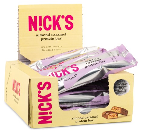 Pienoiskuva Nicks Protein Bar , Mantelikaramelli, 12 kpl