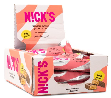 Pienoiskuva Nicks Protein Bar , Peanut butter, 12 kpl