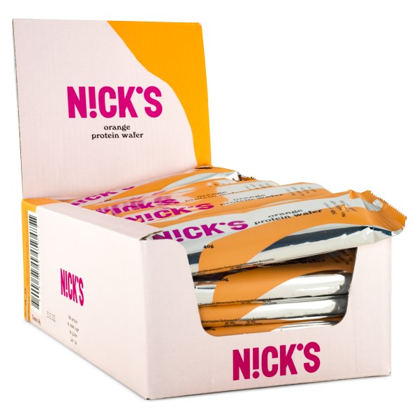 Nicks Protein Wafer, Appelsiini, 24 kpl