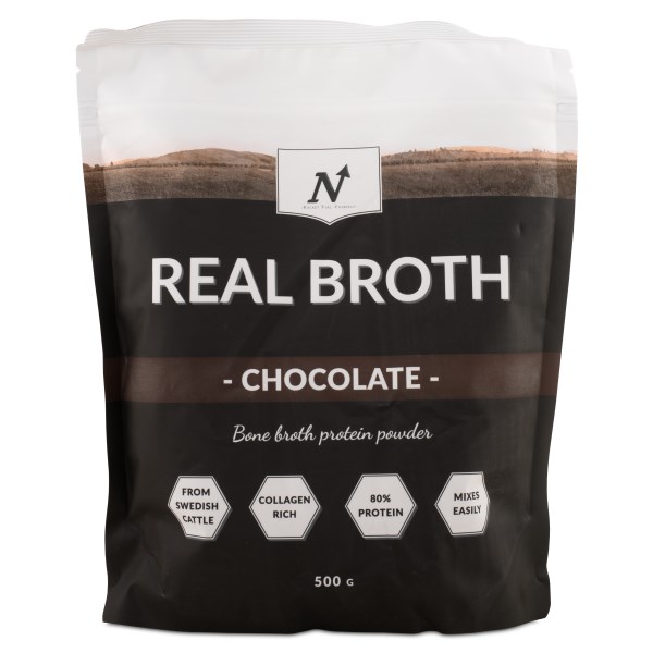 Nyttoteket Real Broth, Suklaa, 500 g