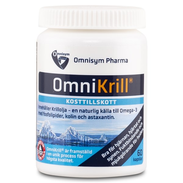 Omnisym Pharma Omni Krilli Öljy, 60 kapselia