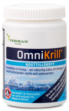 Pienoiskuva Omnisym Pharma Omni Krilli ljy, 60 kapselia