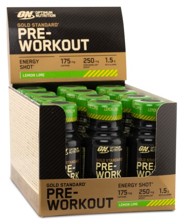Pienoiskuva Optimum Gold Standard PWO Shot, 12 kpl, Lemon Lime