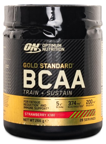 Pienoiskuva Optimum Nutrition Gold Standard BCAA, Mansikka kiivi, 266 g