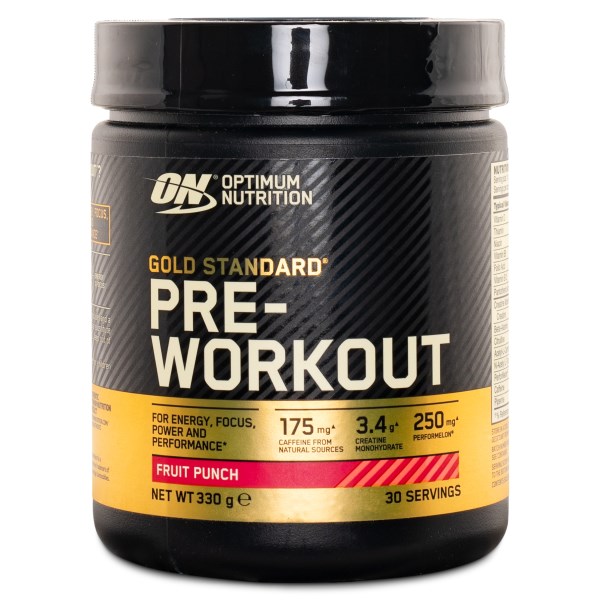 Optimum Nutrition Gold Standard Pre-Workout, Fruit punch, 330g