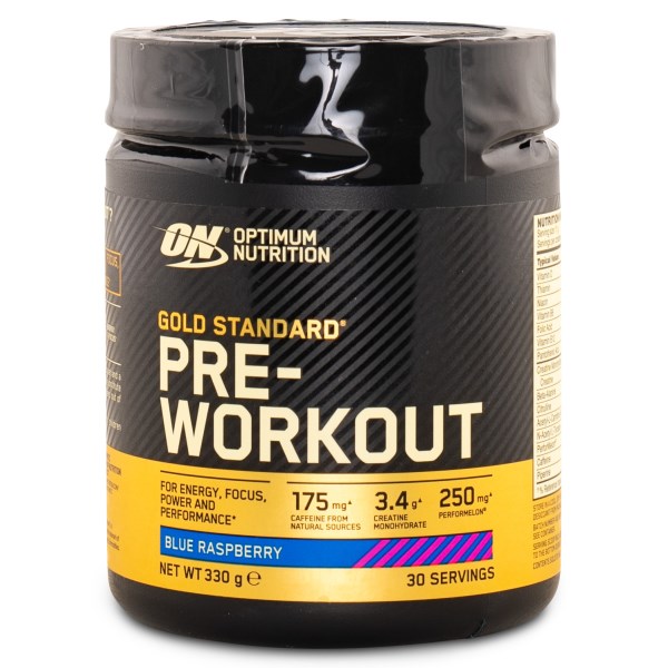 Optimum Nutrition Gold Standard Pre-Workout, Blue raspberry, 330g