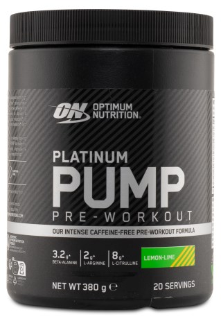 Pienoiskuva Optimum Nutrition Platinum PWO Pump, 380 g, Lemon Lime