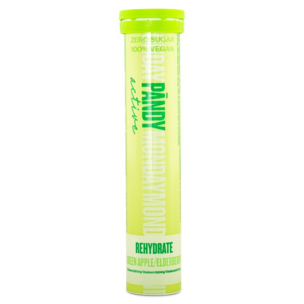 Pändy Rehydrate Nesteytysjuoma, Green Apple/Elderberry, 20 poretablettia