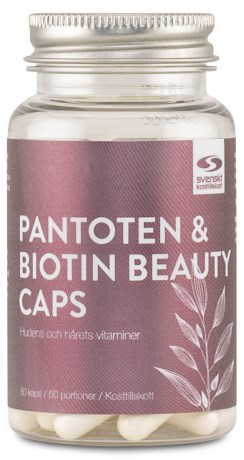Pienoiskuva Core Nutrition Pantoten & Biotin Beauty Caps, 60 kapselia