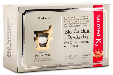 Pienoiskuva Pharma Nord Bio-Calcium+D3+K1+K2, 150 tablettia