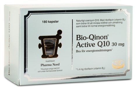 Pienoiskuva Pharma Nord Bio-Qinon Active Q10 30 mg, 180 kapselia