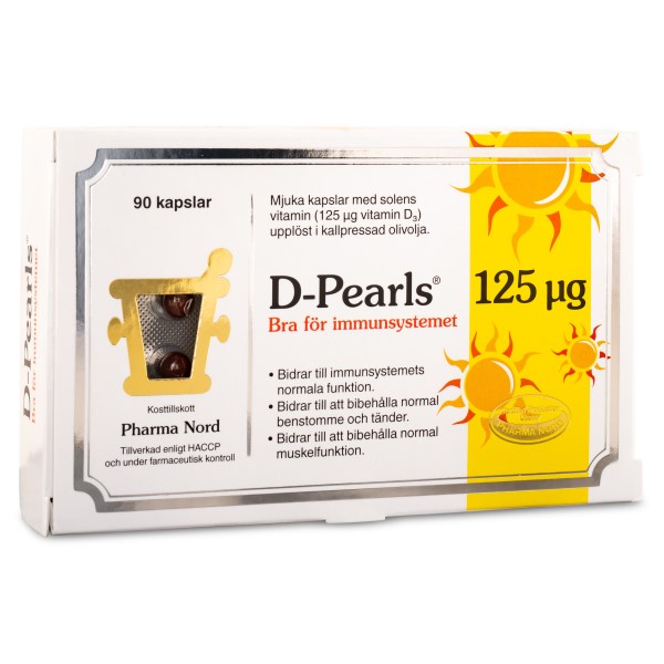 Pharma Nord D-Pearls 125 Ug, 90 kapselia